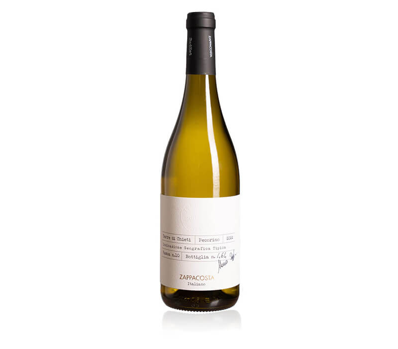 Láhev bílého vína Pecorino Terre di Chieti IGT Biologico SudEst