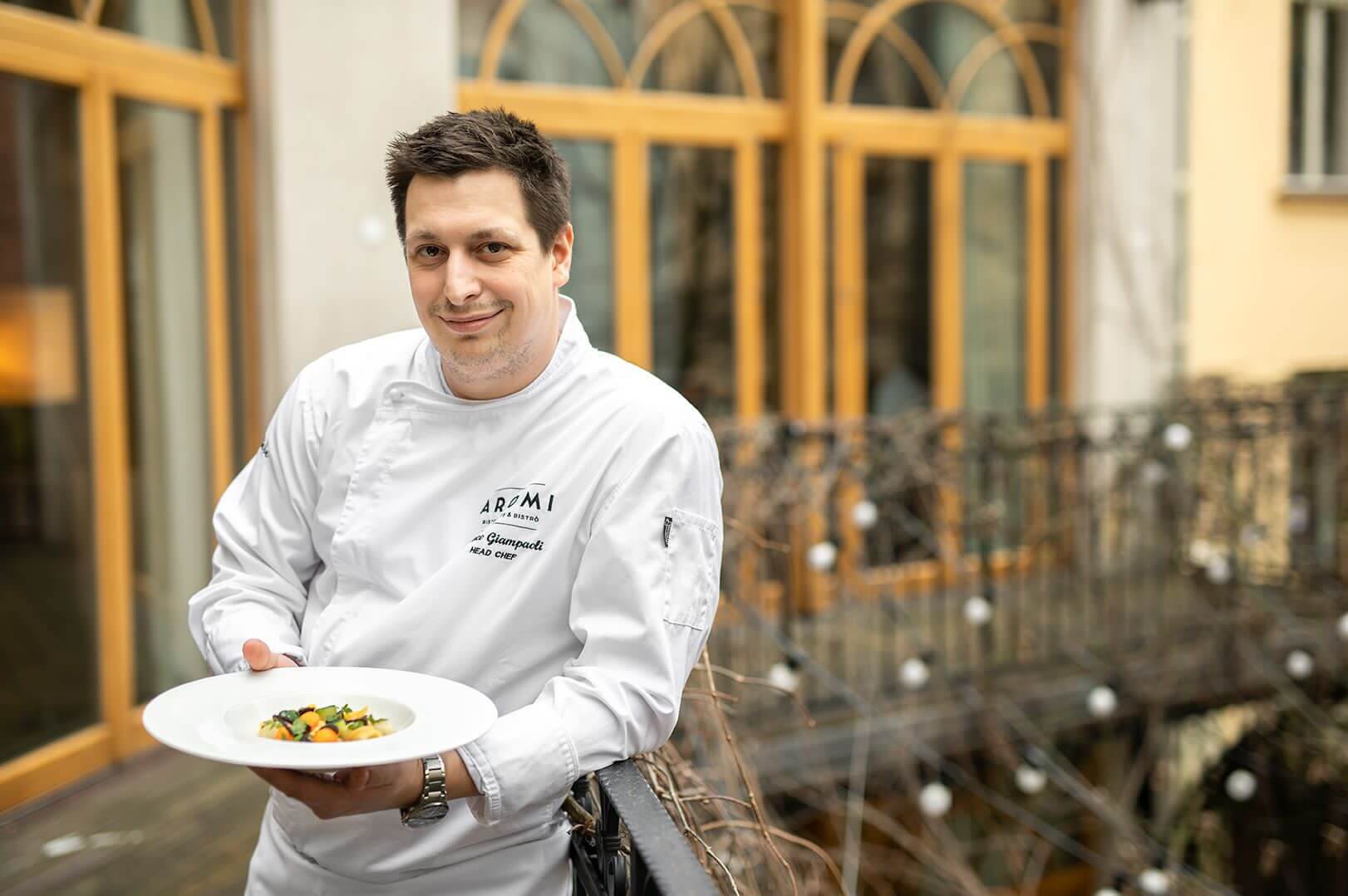 Marco Giampaoli u soukromé gastronomické akce